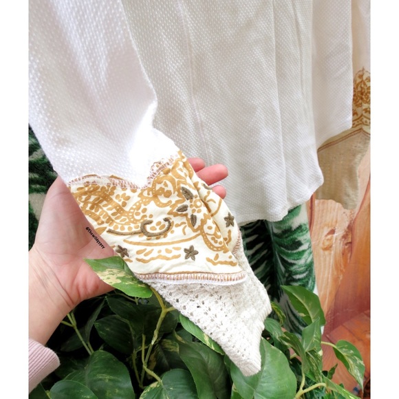 Free people crochet bandanna cuff thermal knit 🍄 - Picture 5 of 7